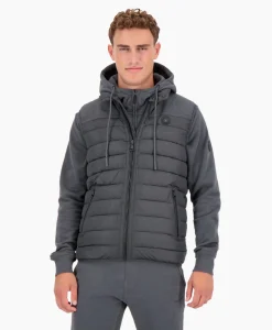 Cheap Bodywarmer Padded Donkergrijs Heren Jassen