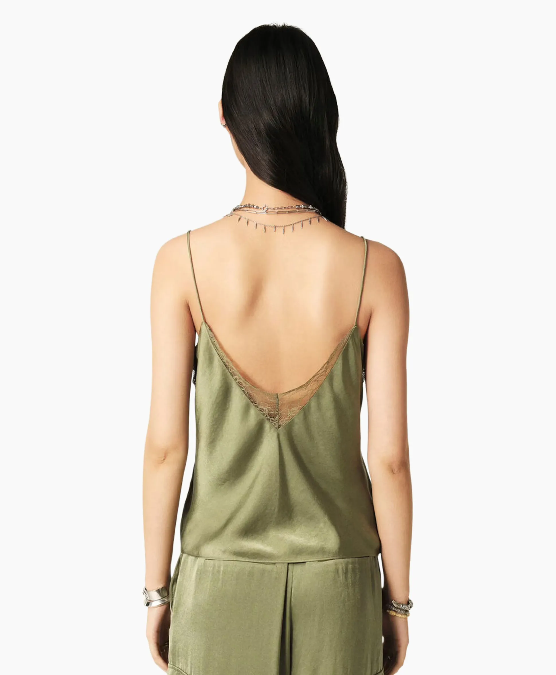 Sale Ba&Sh Top Clarisse Khaki Dames T-Shirts & Tops