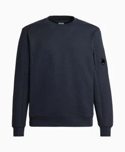 Flash Sale Sweater Diagonal Raised Fleece Donker Blauw Heren Truien