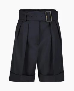 Fashion Korte Broek Golden W's Short Compact Gabardine Woo Donker Blauw Dames Broeken