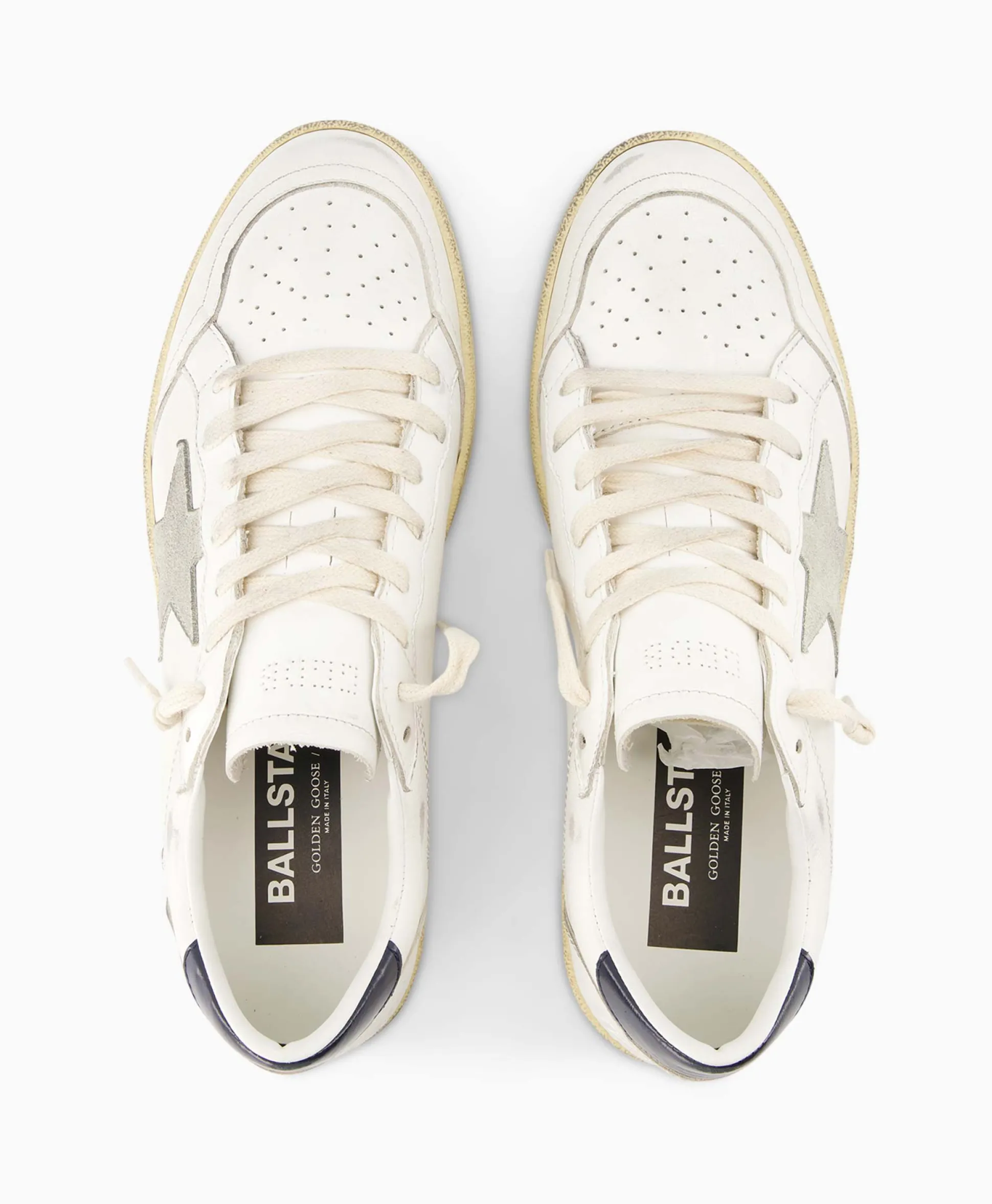 New Sneaker Ballstar Leather Upper Suede Star Shiny Le Off White Heren Sneakers