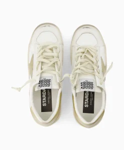 New Sneaker Stardan Leather Mirrored Star Wit Dames Sneakers