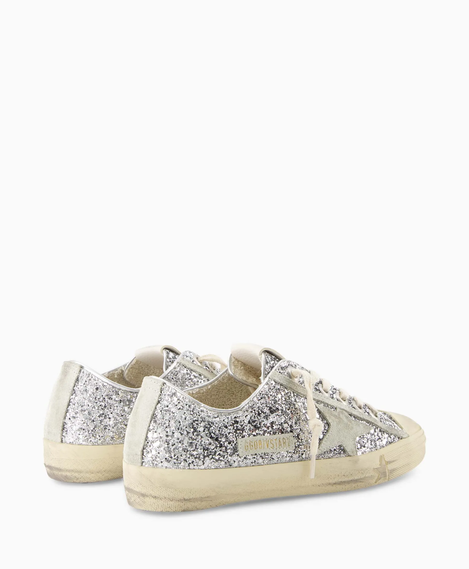 Best Sneaker V-Star 2 Glitter Upper Rubber Toe Suede St Zilver Dames Sneakers