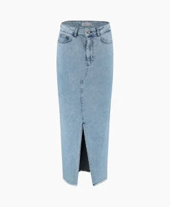 Shop Harper & Yve Midi Rok Yve-Sk Licht Blauw Dames Rokken