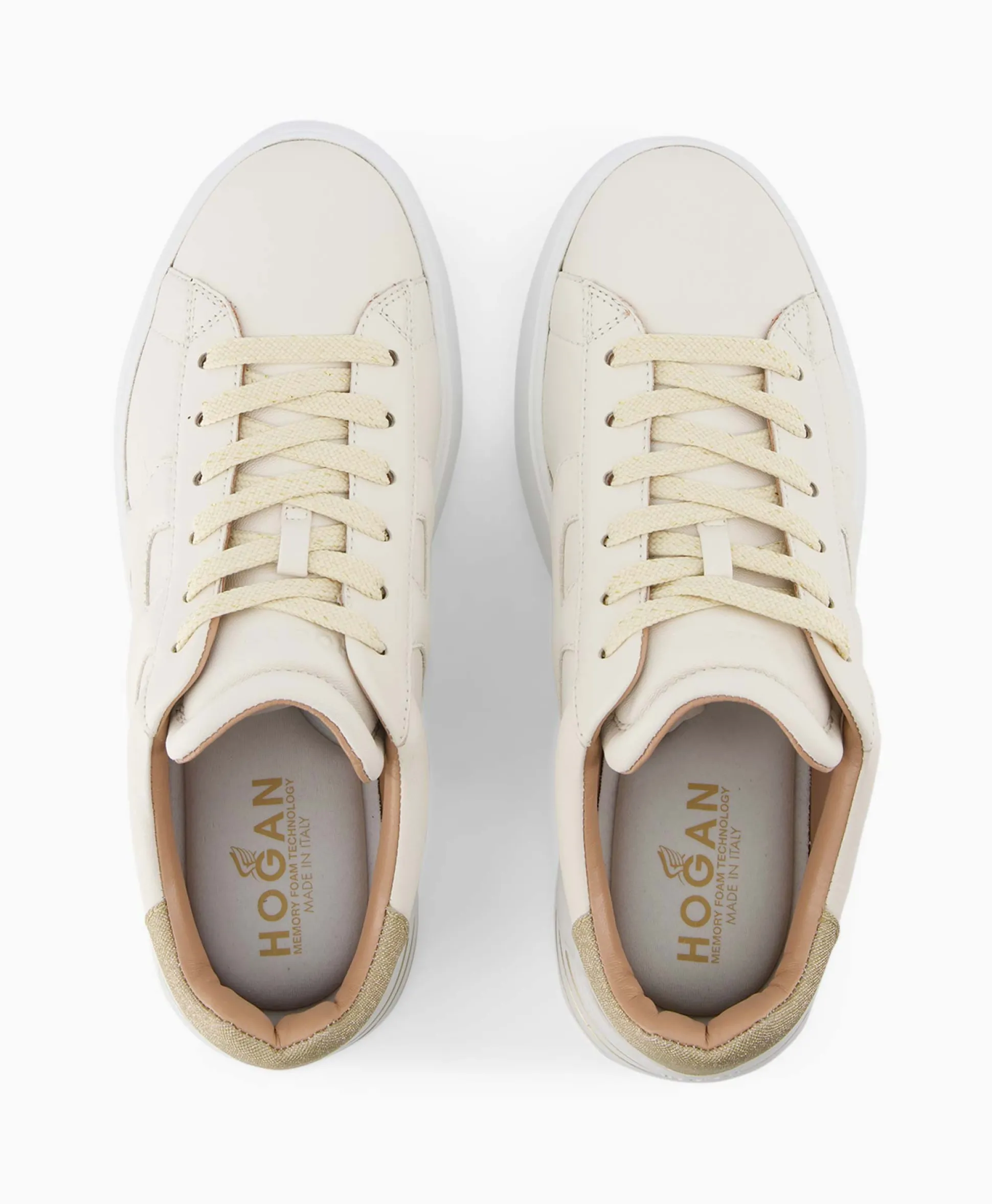 Online Sneaker Rebel Ecru Dames Sneakers