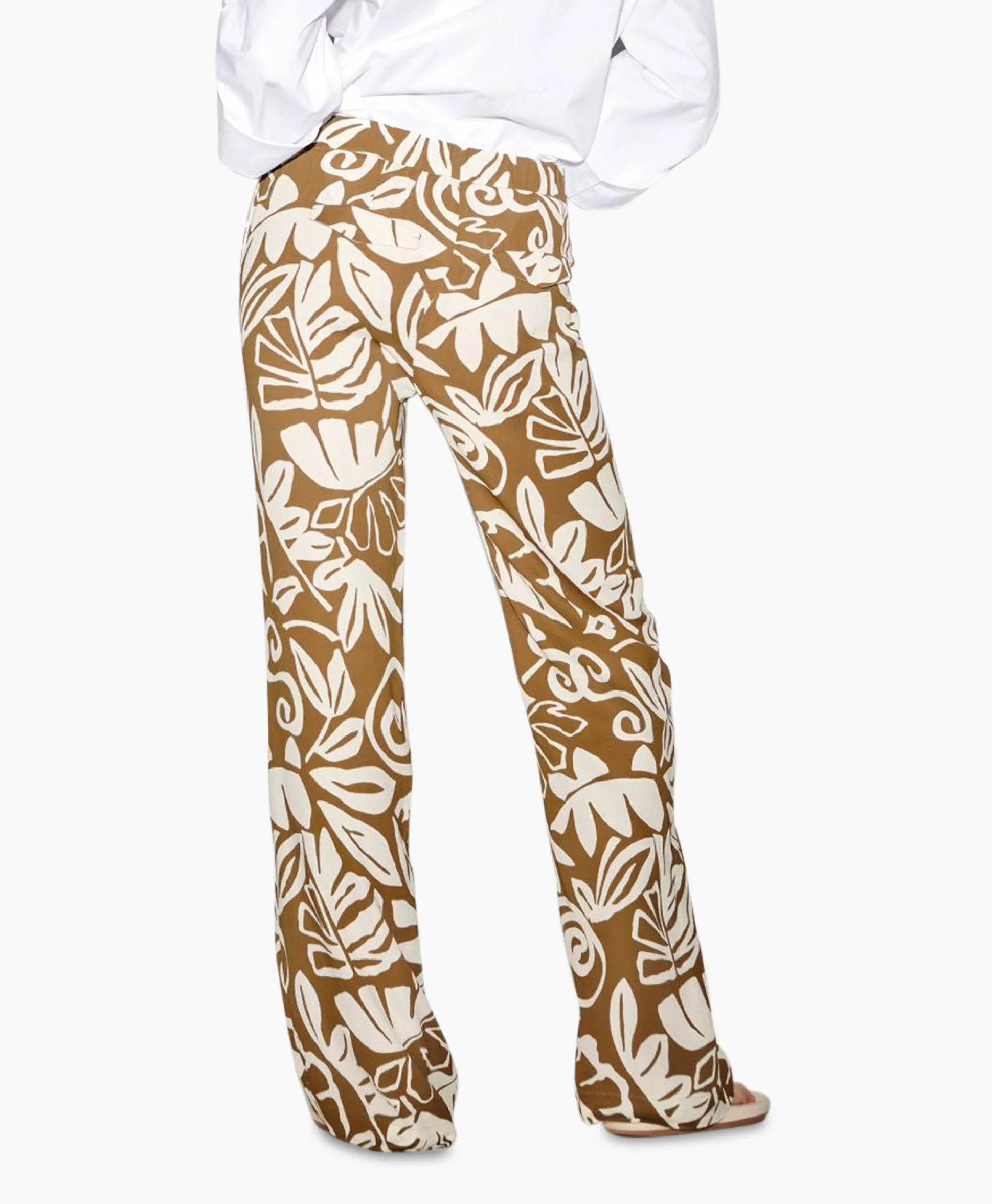 Outlet Pantalon 698658/3630-0 Bruin Dames Broeken