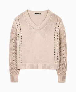 Outlet Pullover 198402/5323-0 Beige Dames Truien