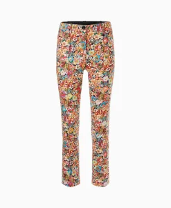 Fashion Bloemenbroek Wp 81.11 J17 Rood Dames Broeken