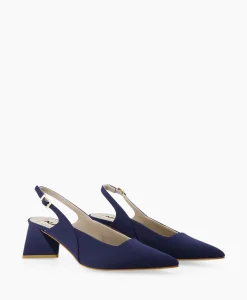 Best Pump Stretch Morelli 9 Blu Scuro Blauw Dames Pumps