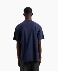 Clearance T-Shirt Blur Logo Donker Blauw Heren T-Shirts
