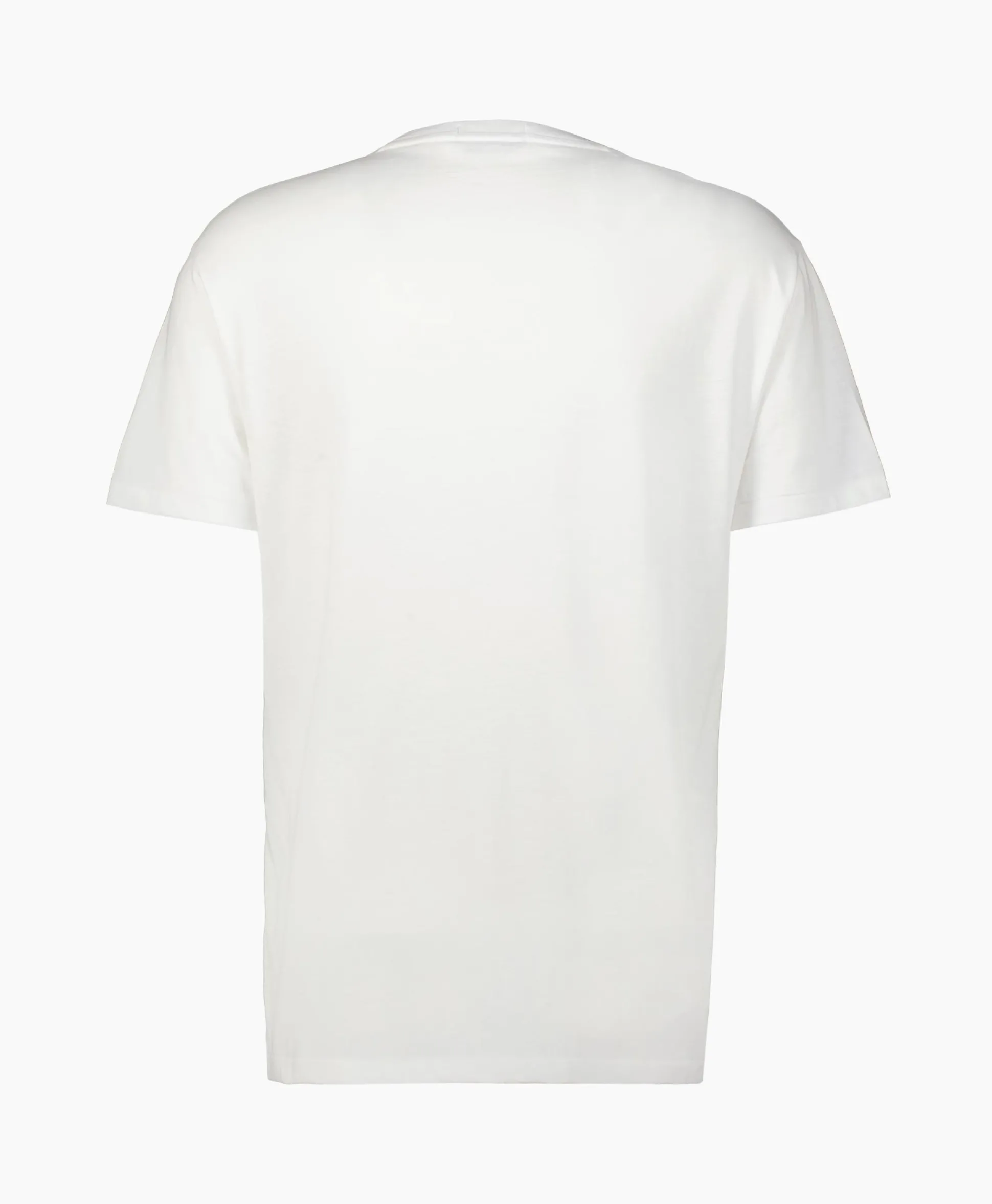 Best Sale T-Shirt Korte Mouw Jersey Mid Logo Wit Heren T-Shirts