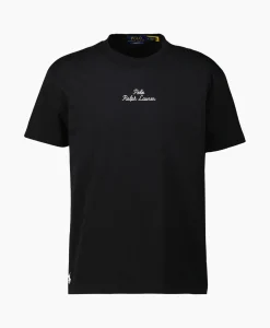 Cheap T-Shirt Korte Mouw Jersey Mid Logo Zwart Heren T-Shirts