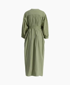 Cheap Maxi Jurk Balloon Long Double Layered Licht Groen Dames Jurken