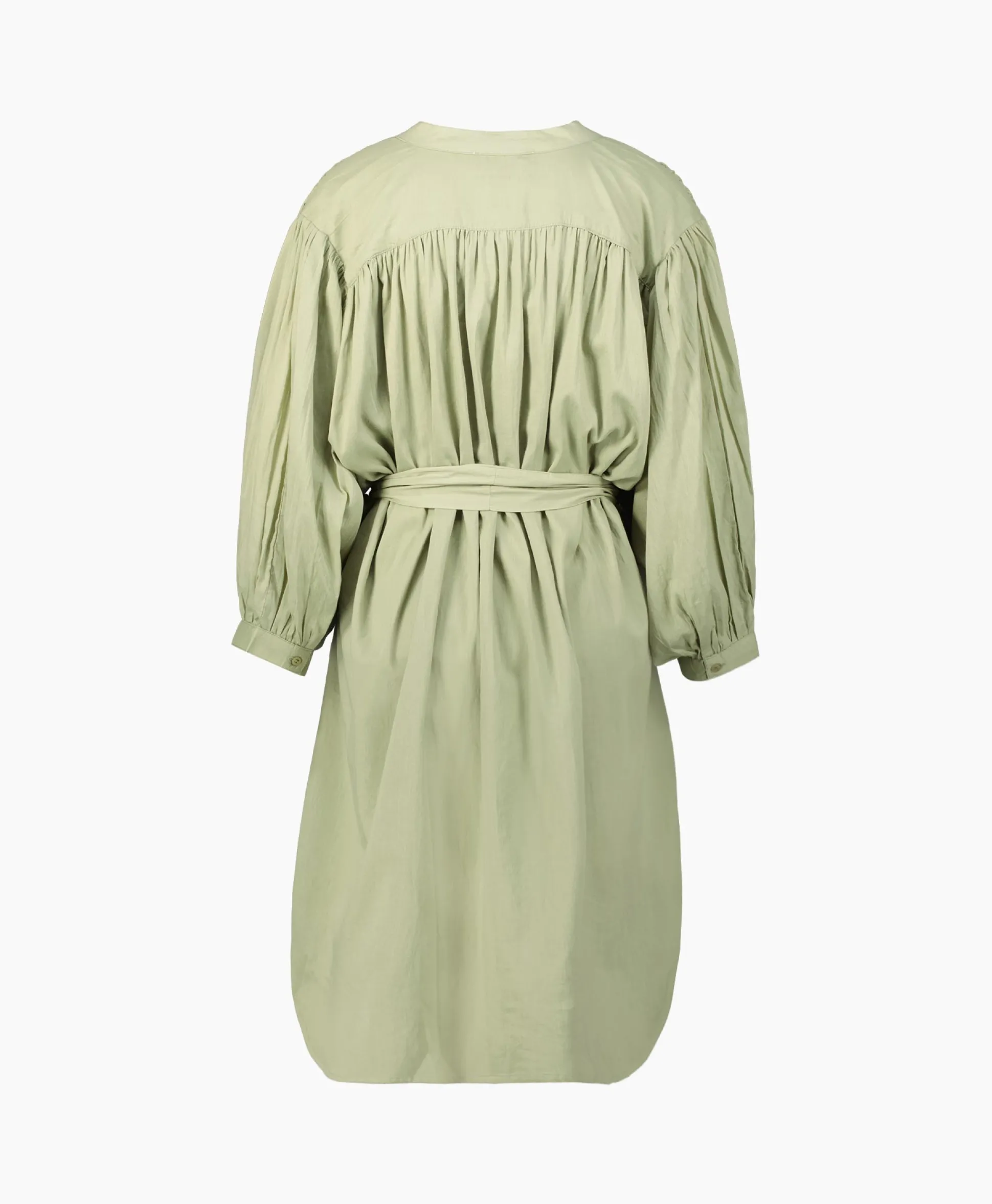 Shop Mini Jurk Balloon Short Double Layered Licht Groen Dames Jurken