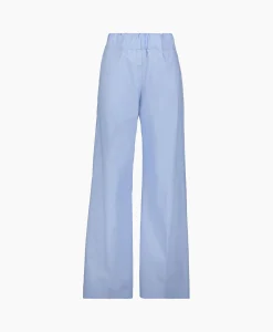 Store Pantalon Super Woody Poplin Licht Blauw Dames Broeken