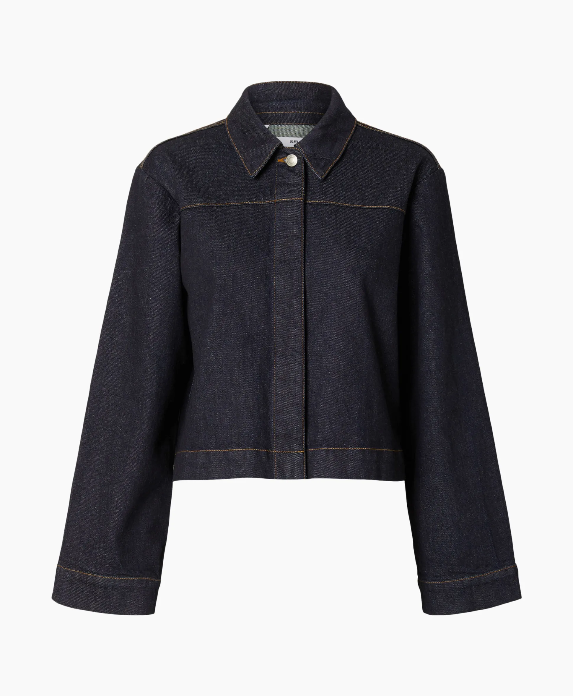 Cheap Jack Lisa Boxy Denim Jacket D2 Donker Blauw Dames Jassen