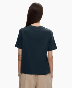 Best Sale T-Shirt Essential Ssboxy Tee Noos Donker Blauw Dames T-Shirts & Tops