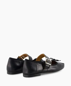Clearance Ballerina Tl-Astrid Zwart Dames Instappers