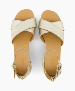 Best Sandaal Eugenia Goud Dames Sandalen