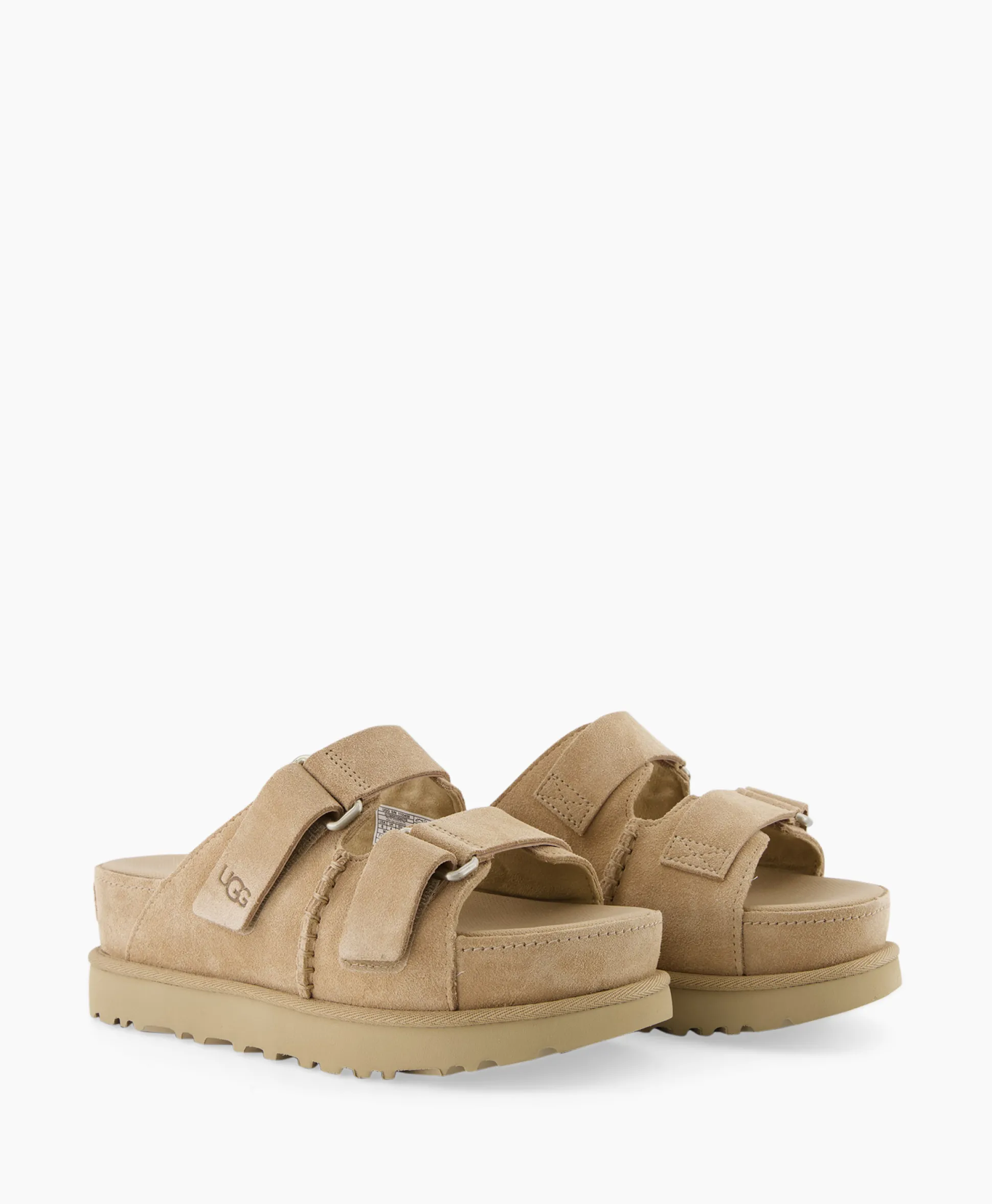 Shop Sandaal Zonder Hak W Goldenstar Hi Slide Beige Dames Sandalen