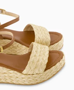 New Sandaal Met Hak Kebek_Mar Bruin Dames Sandalen