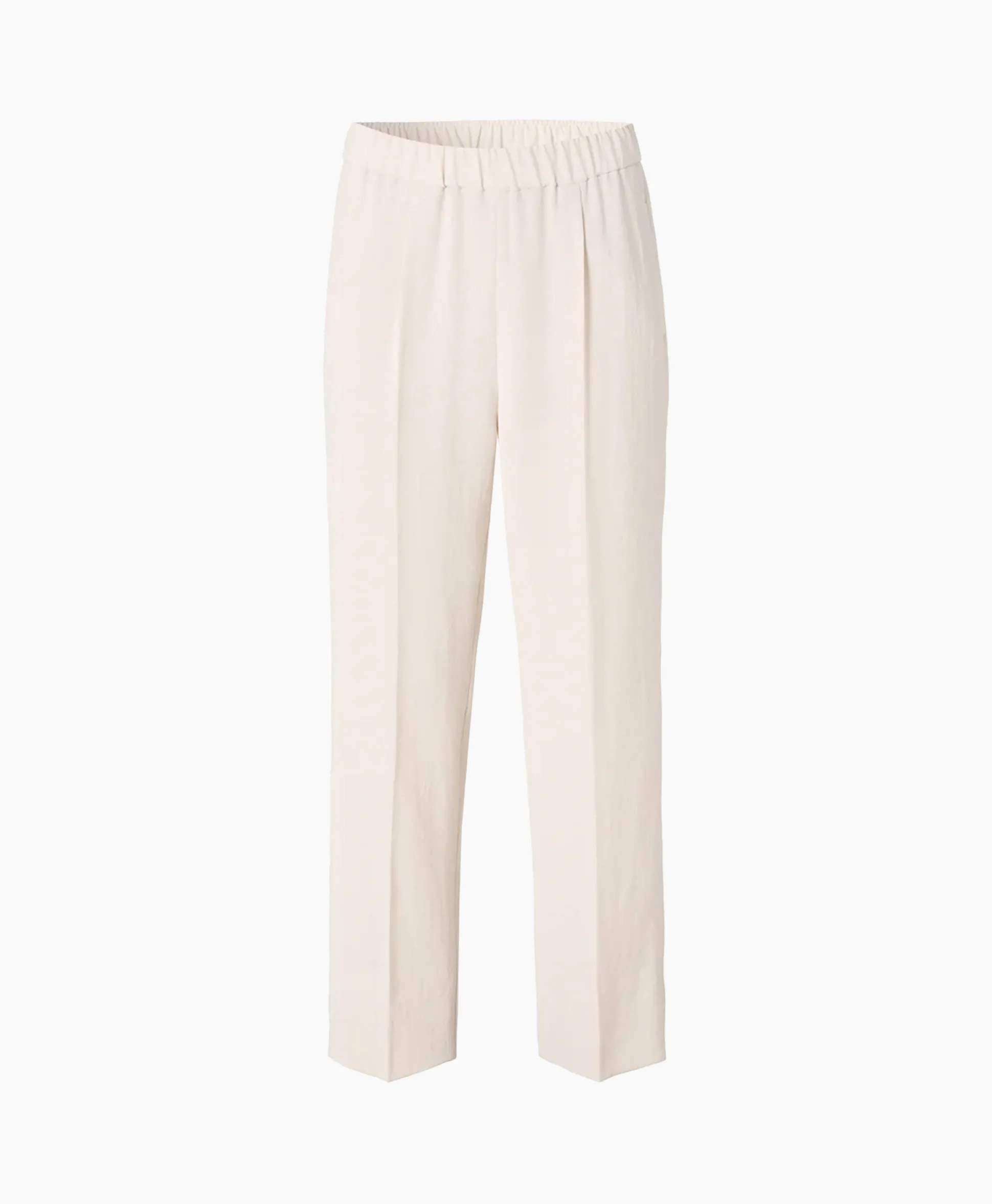 Clearance Chino Japanese Crepe Relaxed Off White Dames Broeken