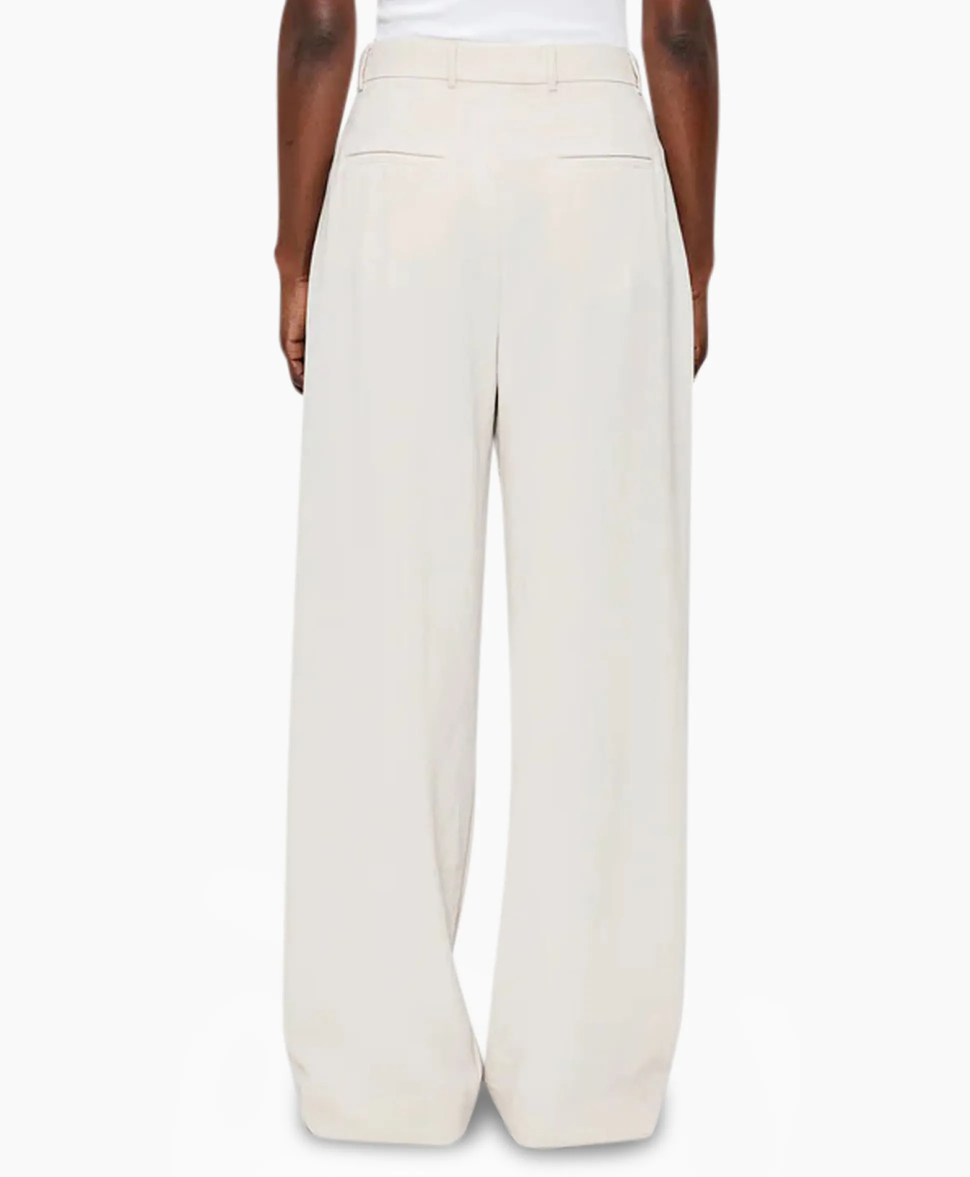 Online Pantalon Wide Pleated Off White Dames Broeken